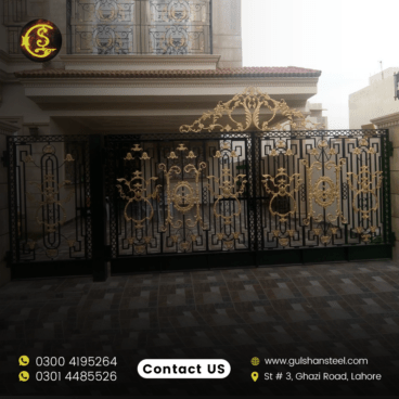 Wrought iron entry gates