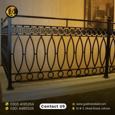Wrought iron stair railing