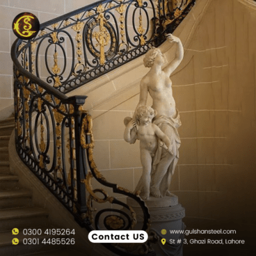 Wrought iron balcony railing