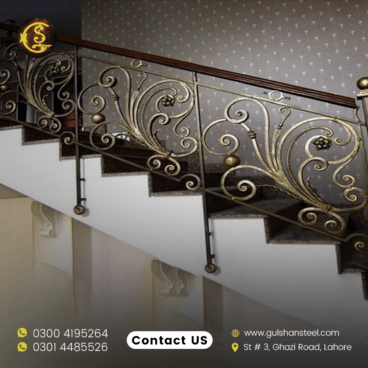 Wrought iron porch railing