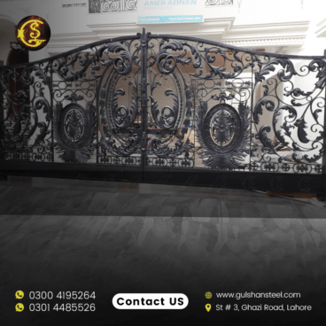 Wrought iron electric gates