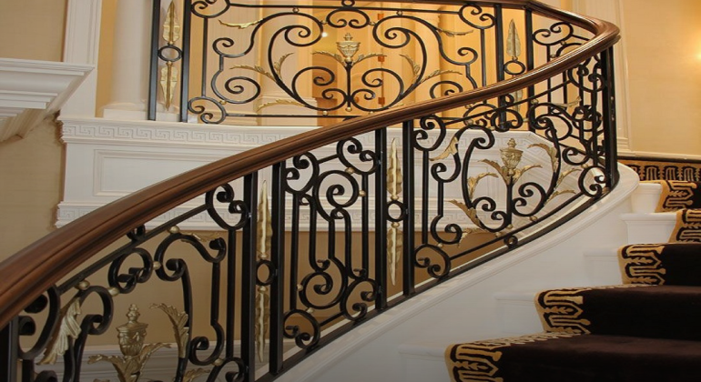 Wrought Iron Stair Railing