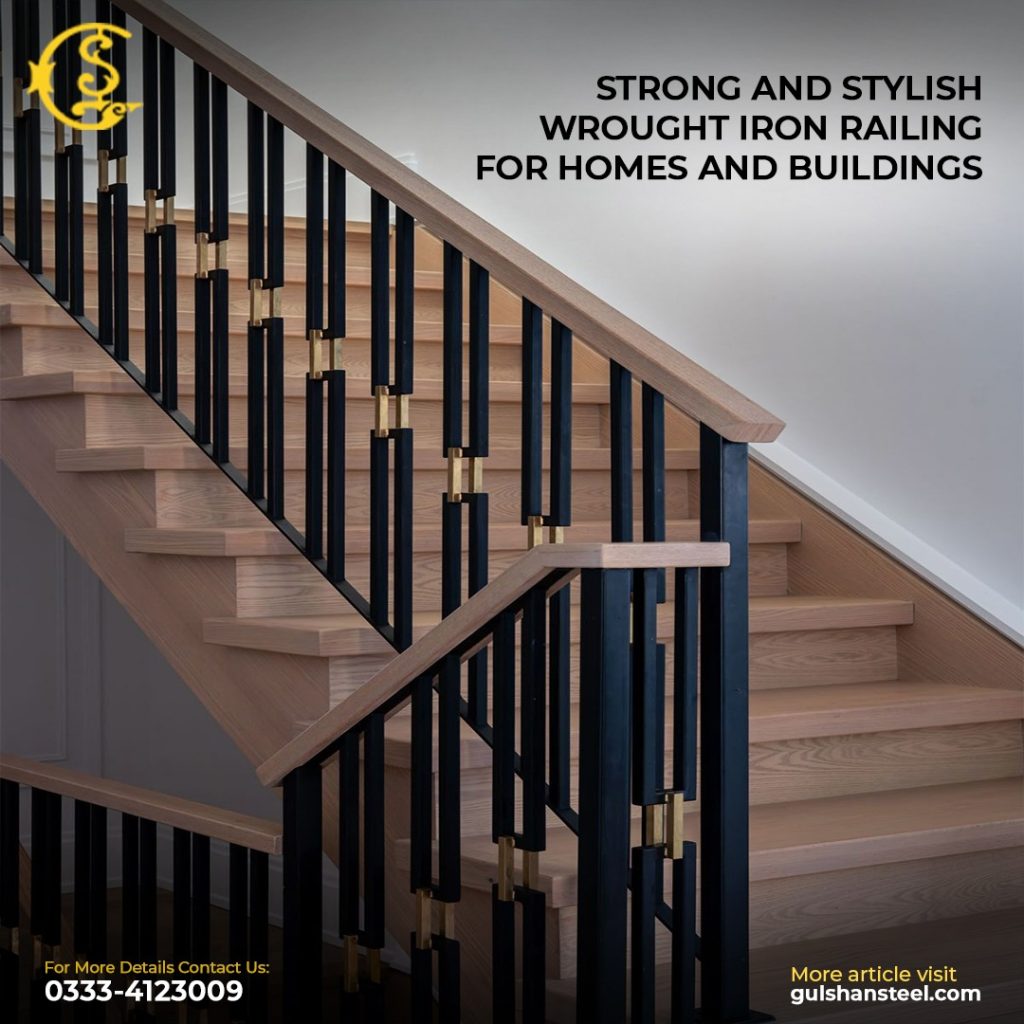 Strong and Stylish Wrought Iron Railing for Homes and Buildings ...