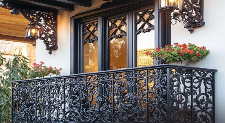 wrought iron balcony